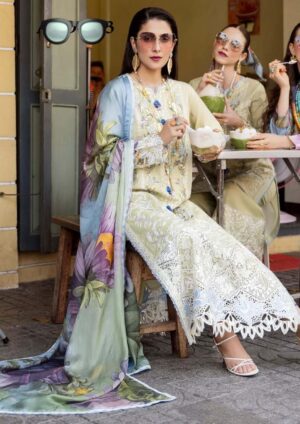 mushq lawn sale luxury fonts Chikan embroidered