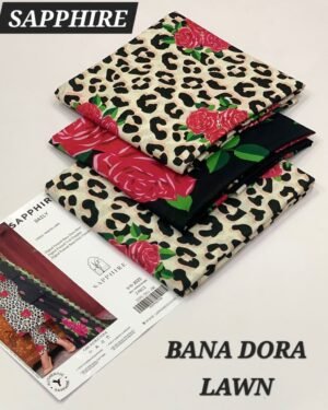 sapphire lawn Bana dora summer collection 2025