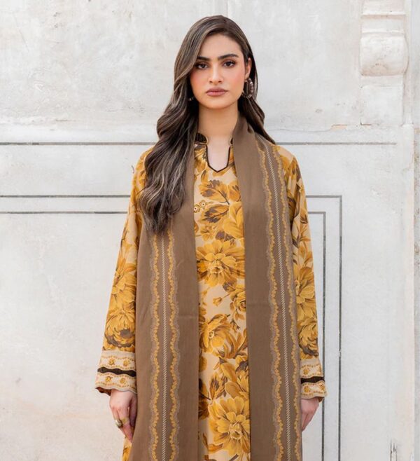 Baroque lawn bana doria with voi dupatta d3