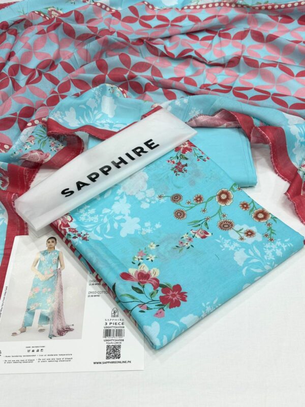 Sapphire 4 side printed voil dupatta