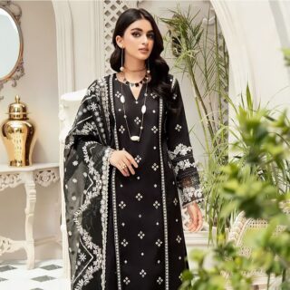 bareeze pk lawn Black Summer Collection 2025