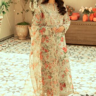 vaniya 3 piece printed dress design 2025