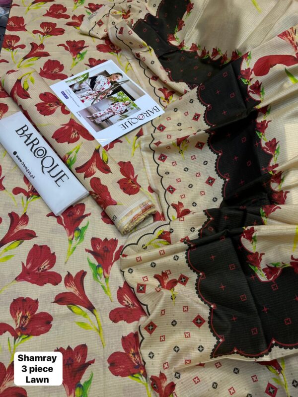 baroque sale unstitched 3 piece winter collection
