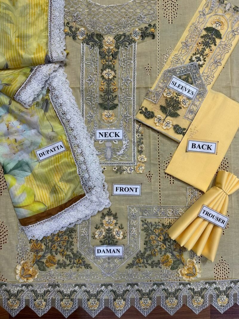 bin saeed chikankari lawn 2025