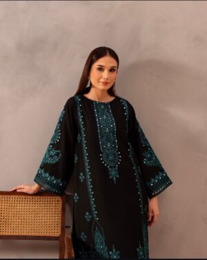 Bareeze clothing Beautiful fully embroidered dress