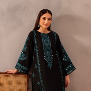 Bareeze clothing Beautiful fully embroidered dress