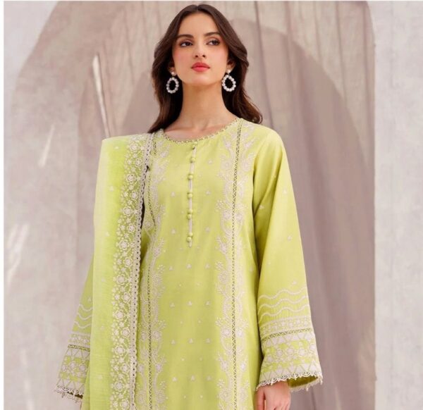 Farasha embroidered luxury lawn collection 2025