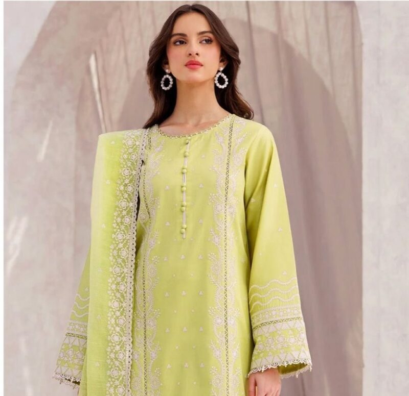 Farasha embroidered luxury lawn collection 2025