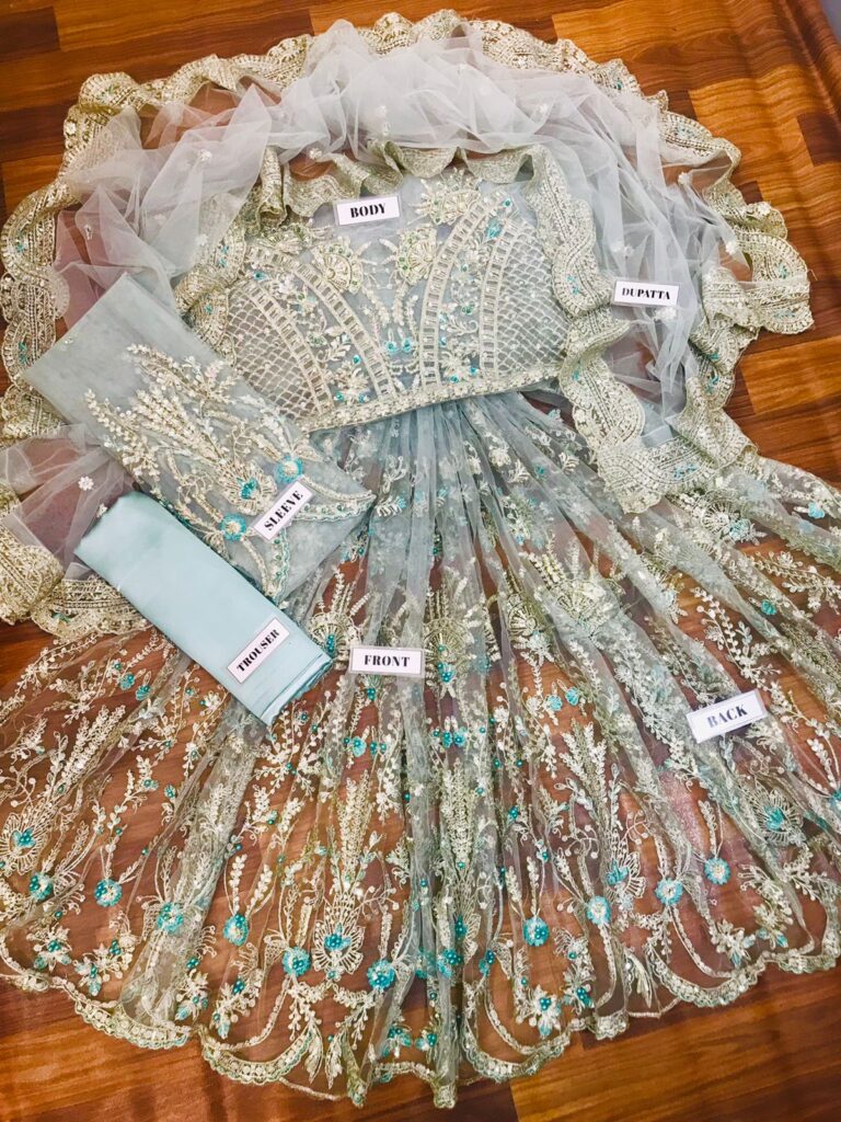 net frock design