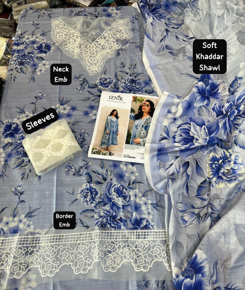 2025 Khaddar embroidery