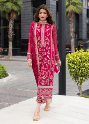 Sahane Heavy Embroidered Chiffon Front Embellished