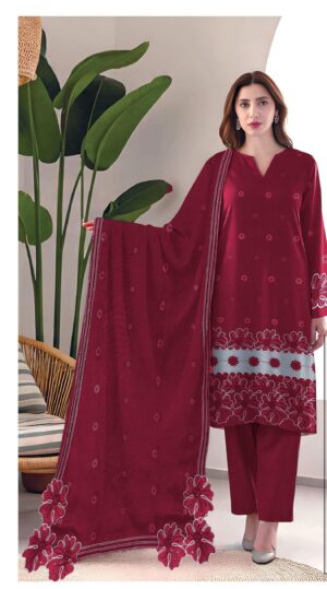 Gul Ahmed Winter Collection Dhanak 3pc