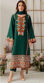 Vintage Clothing Dhanak with Embroidery Shawl 2026