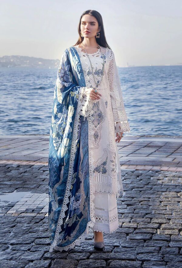 Adan libas chikankari sale suit front view