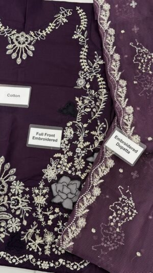 Chikankari Embroidered