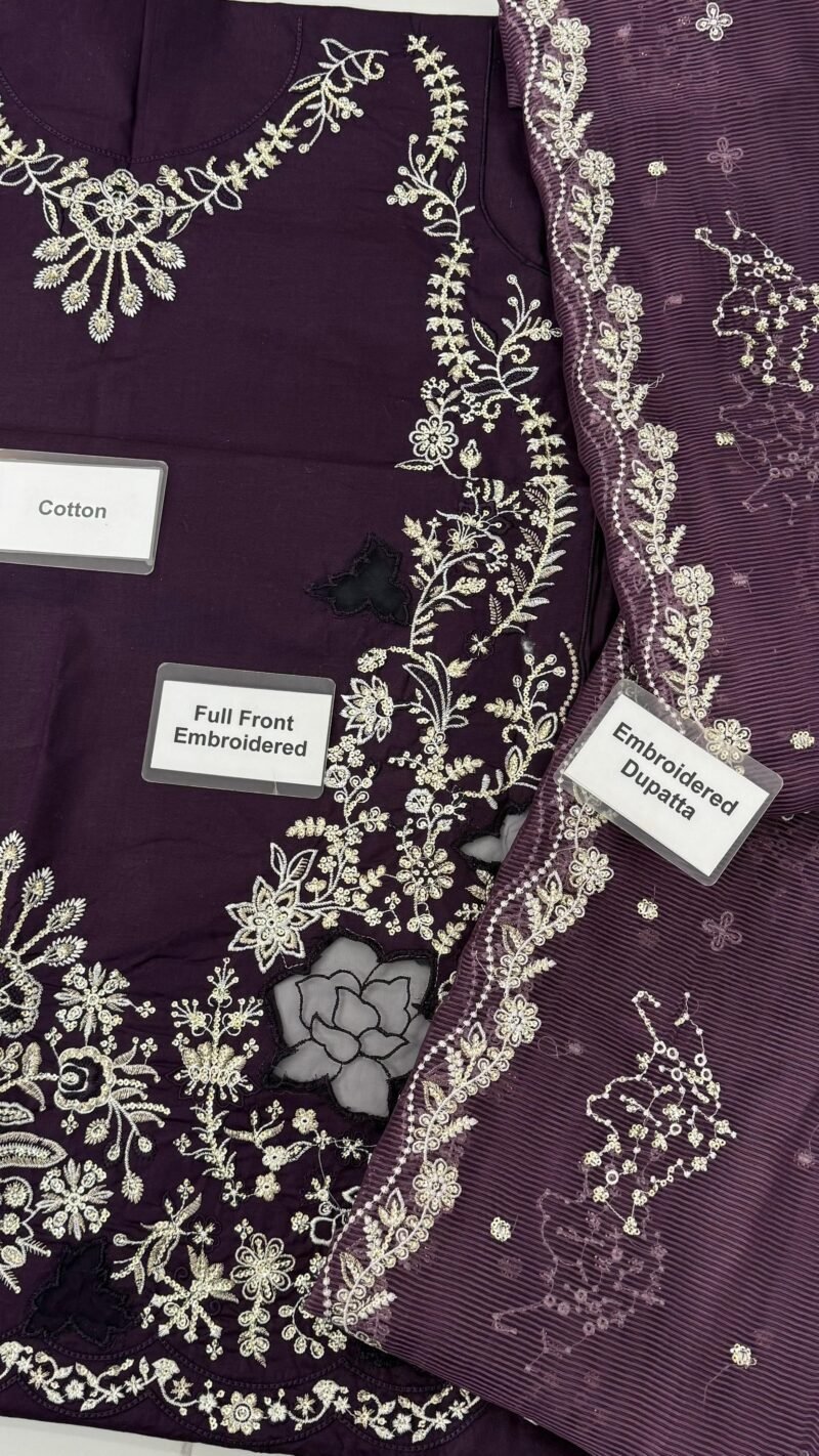 Chikankari Embroidered