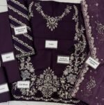 Maria B Purple Luxury Unstitched Chikankari Embroidered