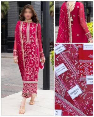 Sahane Pk Heavy Embroidered Chiffon Embellished