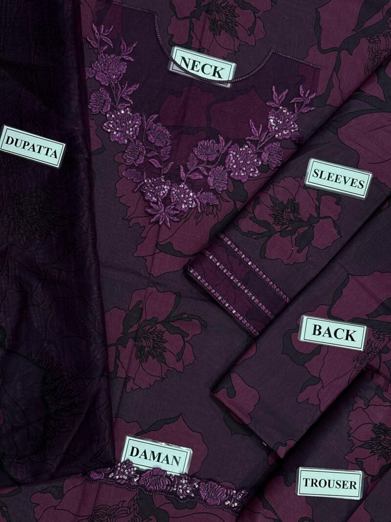 simple printed suit design