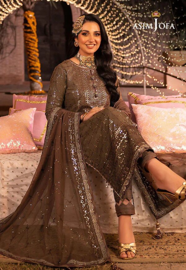 Designer clothing brands Chiffon Embroidered Dress