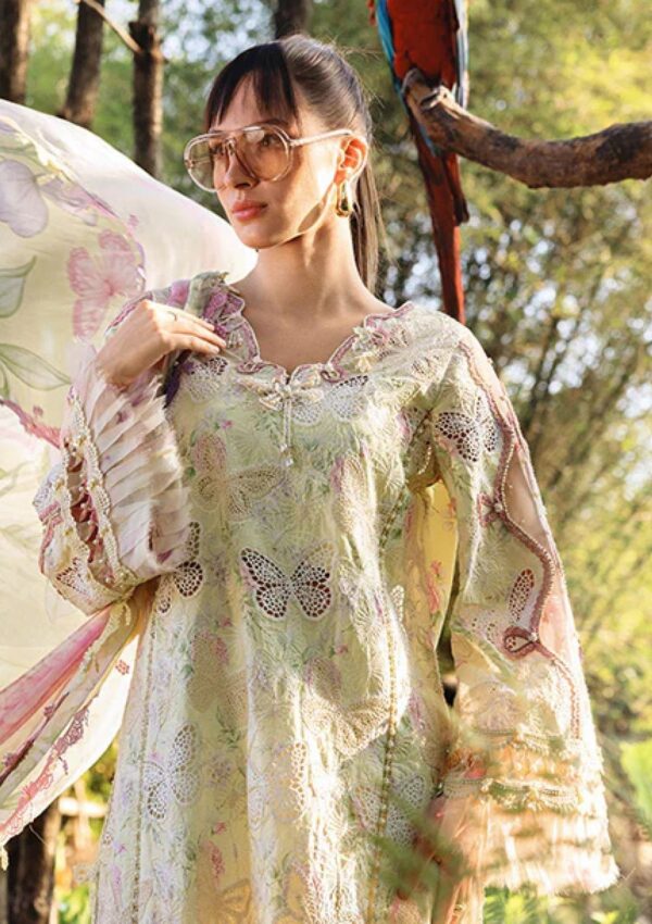 Regina Maria Printed Lawn Chikankari Front With Laser Work