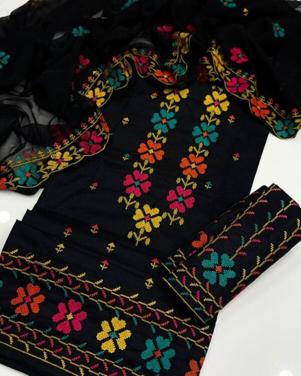 hand embroidery multani dress design