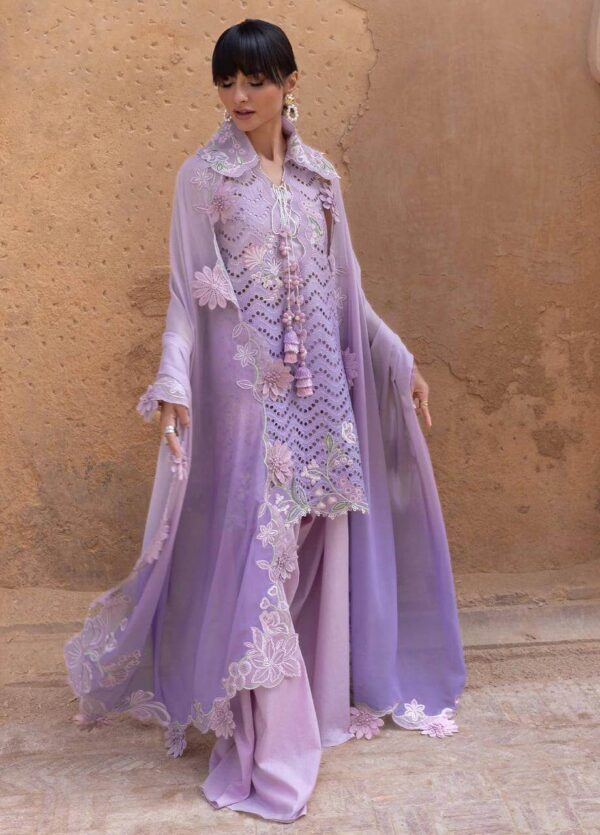 Crimson Replica Tie Dye Lawn Suit Fashion Model Style Pose