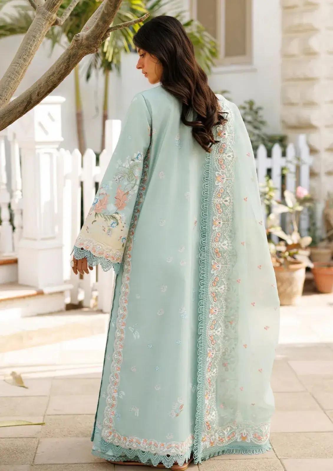 Afrozeh lawn sale unstitched 3 piece suit for girls - oye ji Afrozeh v2