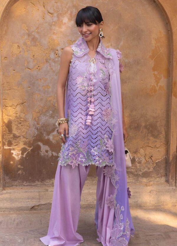 Crimson Replica Tie & Dye Luxury Schiffli Embroidered Lawn Suit