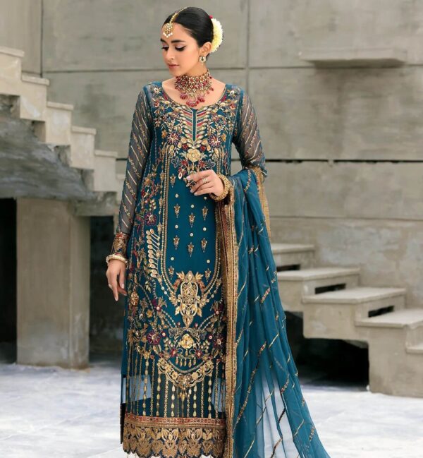 Emaan Adeel New Collection Luxury Unstitched Chiffon 3 Piece Suit
