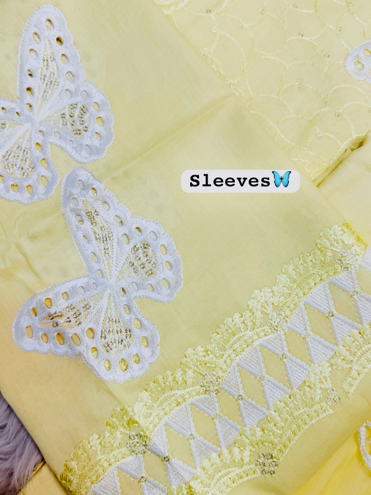 Butterfly drawing lawn collection 2 piece - oye ji Butterfly desing