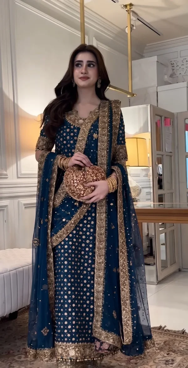 Haris Shakeel latest collection Winter Addawork Formal Wedding
