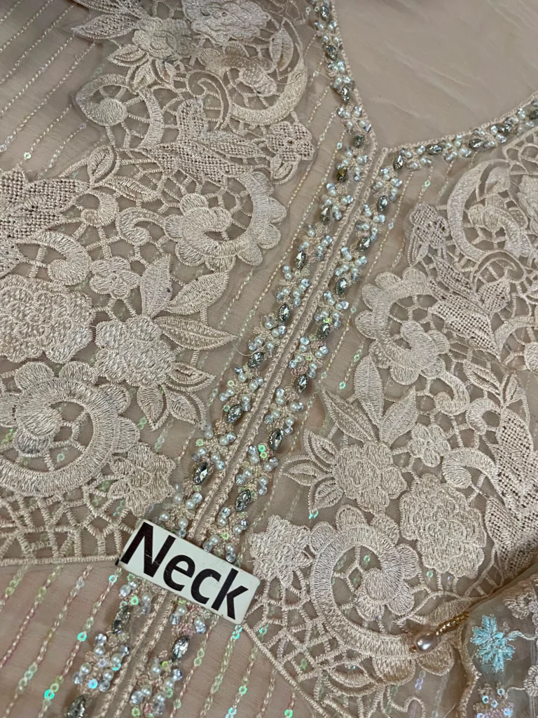 maria b new collection winter chiffon Embroidered Unstitched 6 Zoom Neck Maria b chiffon