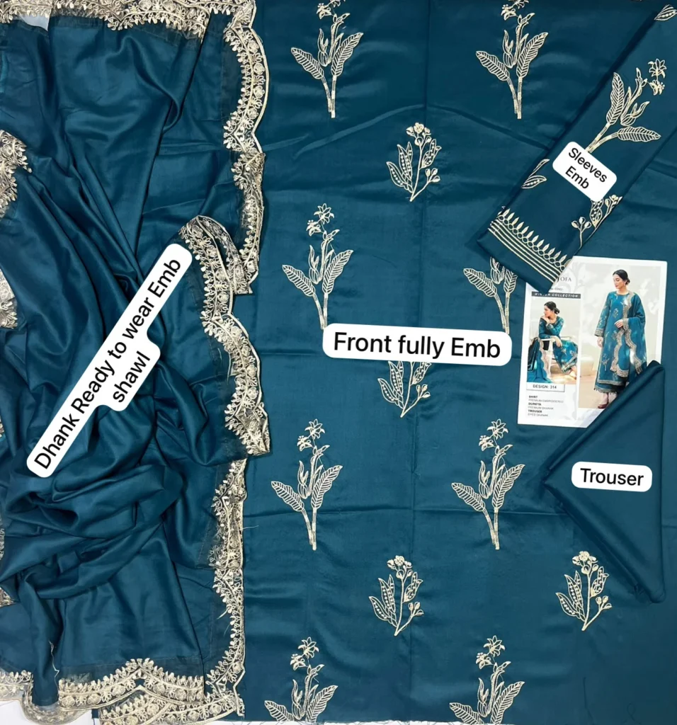 Zellbury winter collection dhanak unstitched luxury dress 1 zellbury dhanak sale unstitched winter collection