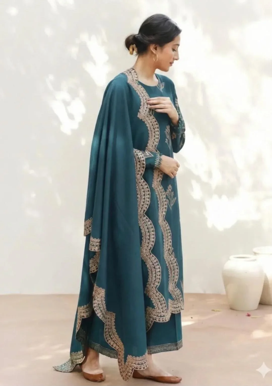 Zellbury winter collection dhanak unstitched luxury dress - oye ji Zellbury winter collection dhanak unstitched luxury dress - image 2