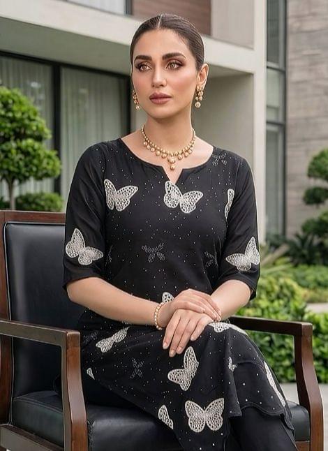 Maria b black suit